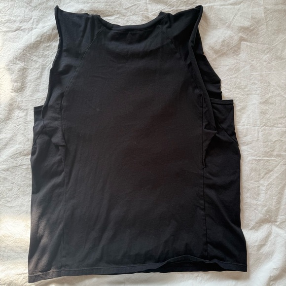 Frame Sleeveless Black Top with Ruffle Detail. Size M - Picture 6 of 7